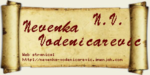 Nevenka Vodeničarević vizit kartica
